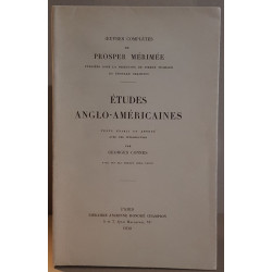 Prosper Mérimée - études anglo-américaines