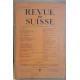 Revue de Suisse - 2° année - 30 Avril 1952 - N°7