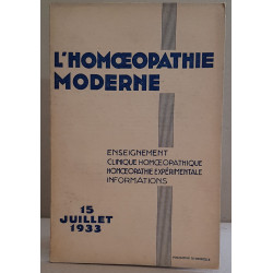 L'homoeopathie moderne - N°14 - 15 Juillet 1933