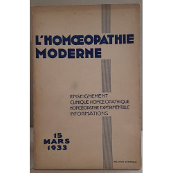 L'homoeopathie moderne - N°6 - 15 Mars 1933