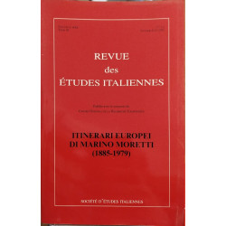 Revue des études italiennes / TOME 48 / itinenari europei di...