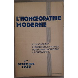 L'homoeopathie moderne - N°19 - 1° Décembre 1933