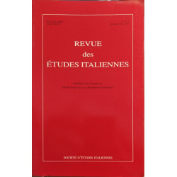 Revue des études italiennes / tome 43 / janvier juin 1997