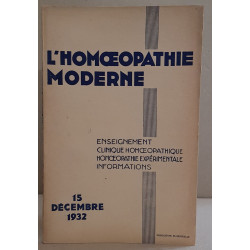 L'homoeopathie moderne - N°10 - 15 Décembre 1932