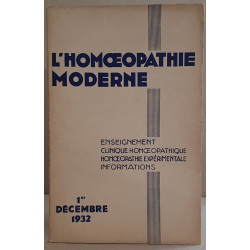 L'homoeopathie moderne - N°9 - 1° décembre 1932