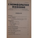 L'homoeopathie moderne - N°11 - 1° Juin 1934 + supplément
