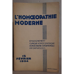L'homoeopathie moderne - N°4 - 15 Février 1934