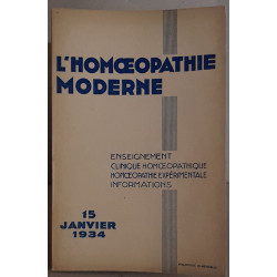 L'homoeopathie moderne - N°2 - 15 Janvier 1934