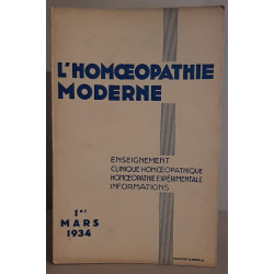 L'homoeopathie moderne - N°5 - 1° Mars 1934