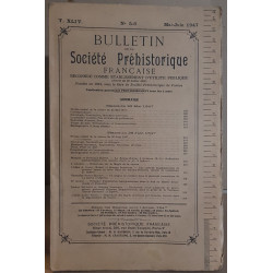 Bulletin de la société préhistorique française - Tome 44 - N°5-6
