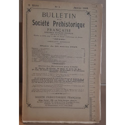 Bulletin de la société préhistorique française - Tome 26 - N°1