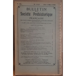Bulletin de la société préhistorique française - Tome 40 - N°1-2-3