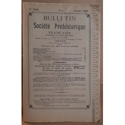 Bulletin de la société préhistorique française - Tome 30 - N°1