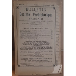 Bulletin de la société préhistorique française - Tome 35 - N°12