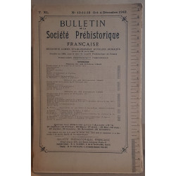 Bulletin de la société préhistorique française - Tome 40 - N°10-11-12