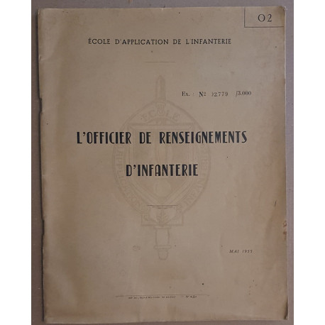 L'officier de renseignements d'infanterie