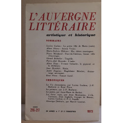 L'Auvergne littéraire artistique et historique - N° 216-217