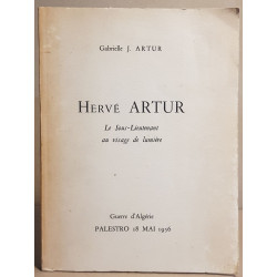 Hervé Artur - guerre d'Algérie Palestro 18 Mai 1956 / Dédicace