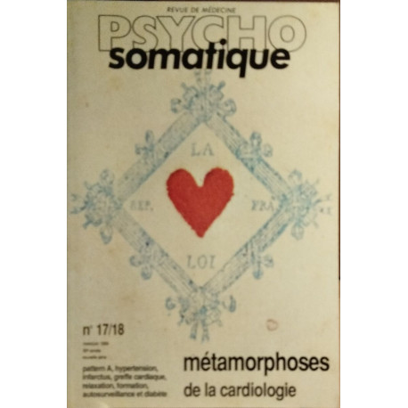 Revue de medecine psycho somatique n° 17-17 / métamorphoses de la...