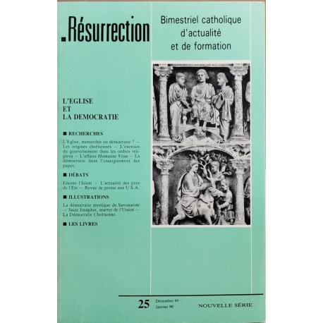 Resurrection n° 25 / l'eglise et la démocratie