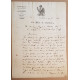 Lettre du maire de Grambois (Vaucluse) à monsieur De Barret chef...