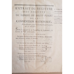 Extrait du registre des arrétés du comité de salut public de la...