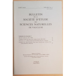 Bulletin de la société d'étude des sciences naturelles de Vaucluse...