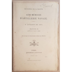 Aide mémoire d'artillerie navale - Chapitre III (2° livraison) -...