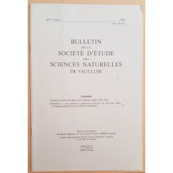 Bulletin de la société d'étude des sciences naturelles de Vaucluse