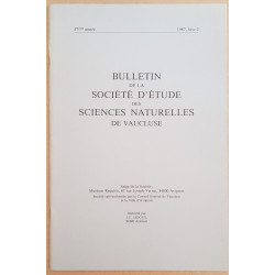 Bulletin de la société d'étude des sciences naturelles de Vaucluse...