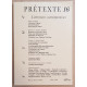 Prétexte 16 (revue trimestrielle) - Hiver 1998 - Littératures...