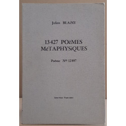 13427 poèmes métaphysiques - Poème N° 12897 / E.O./ Dédicace