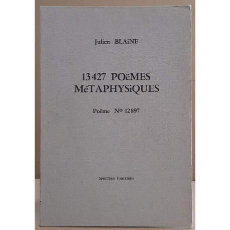 13427 poèmes métaphysiques - Poème N° 12897 / E.O./ Dédicace