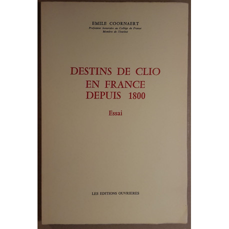 Destins de Clio en France depuis 1800