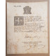 Document épiscopal du 18 Mars 1775 de la nomination au diocèse de...