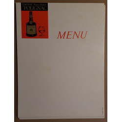 Lot de 14 menus publicitaires - Cognac - Prince Hubert Polignac