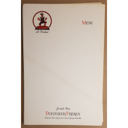 Lot de 18 menus publicitaires - Dufouleur Frères négociants à...