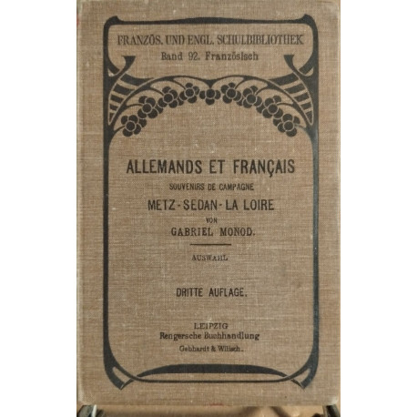Allemands et français / souvenirs de campagne (metz-sedan-le loire )