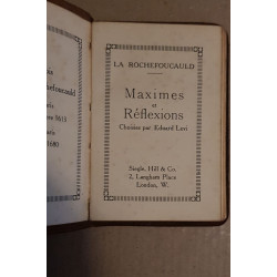 Maximes et Réflexions choisies par Eduard Levi