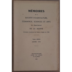 Mémoires du département de la Marne - Tome 86