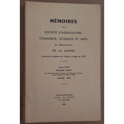 Mémoires du département de la Marne - Tome 96