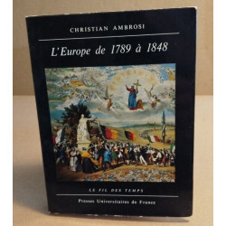 L'europe de 1789 à 1848