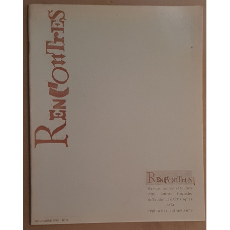 Rencontres N°11 - Association Carpentrassienne de Diffusion Culturelle