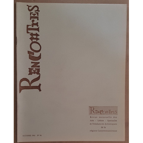 Rencontres N° 34 - Association Carpentrassienne de Diffusion...