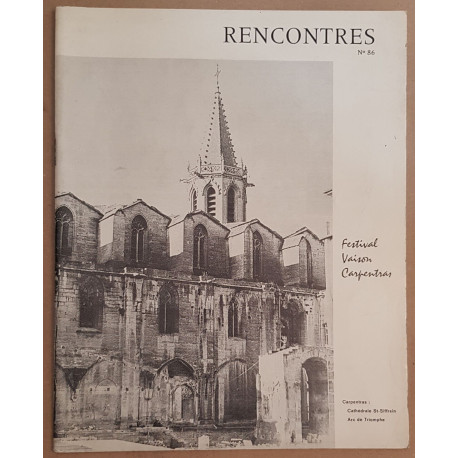 Rencontres N°86 - Association Carpentrassienne de Diffusion Culturelle