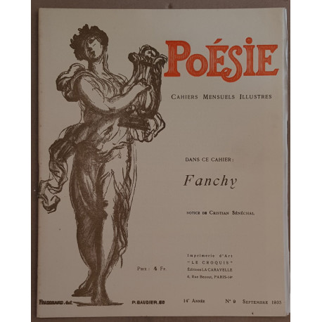 Poésie - Cahiers mensuels illustrés N°9 - Septembre 1935