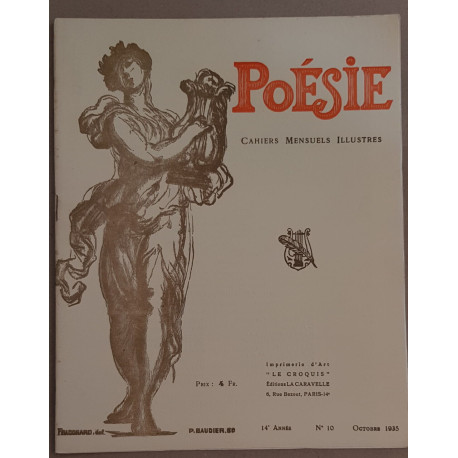 Poésie - Cahiers mensuels illustrés N°10 - Octobre 1935