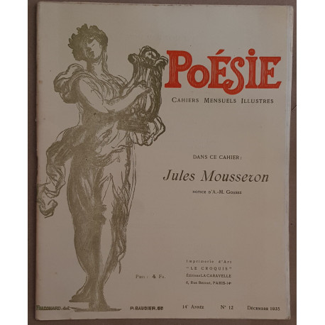 Poésie - Cahiers mensuels illustrés N°12 - Décembre 1935