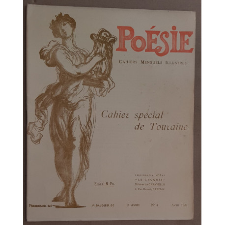Poésie - Cahiers mensuels illustrés - N°4 - Avril 1931