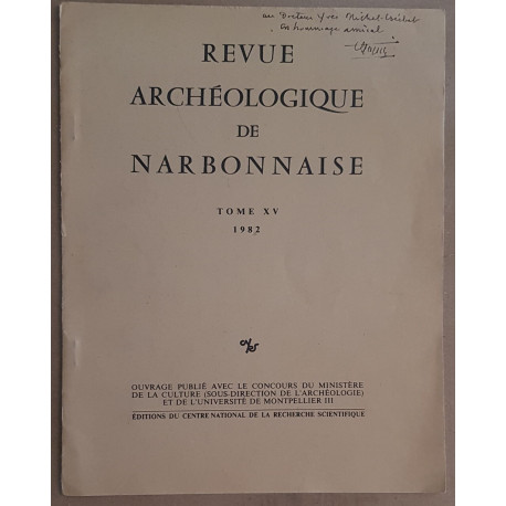 Revue archéologique de Narbonnaise - Tome XV / Dédicace